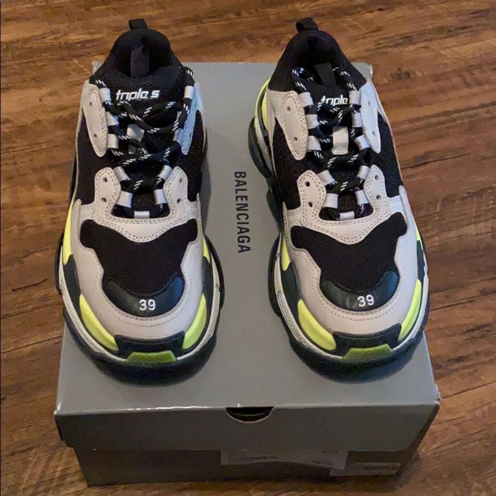 Balenciaga Multi Color Triple S Sneaker-Authentic